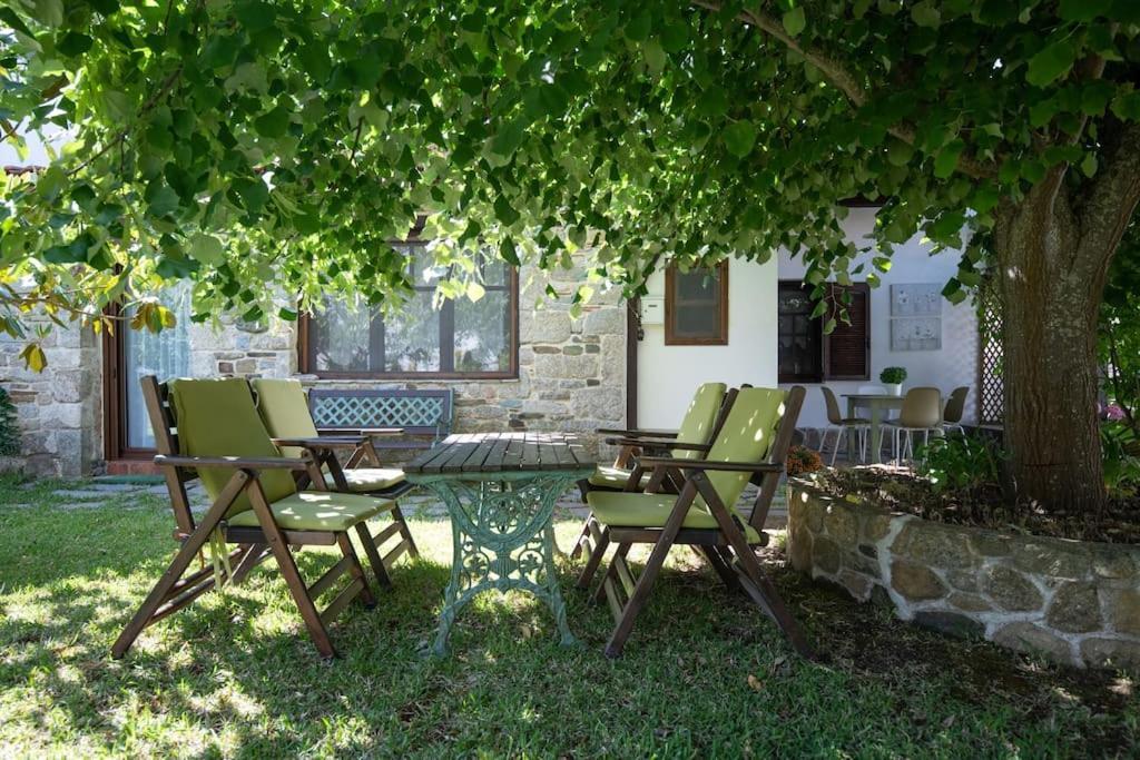 Traditionelles Appartement Athos Shadow Am Meer Paralia Sikias Luaran gambar